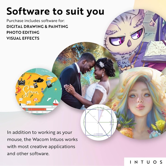 NIOB Wacom Intuos Graphic Drawing Tablet, Small, Black - Picture 7 of 7